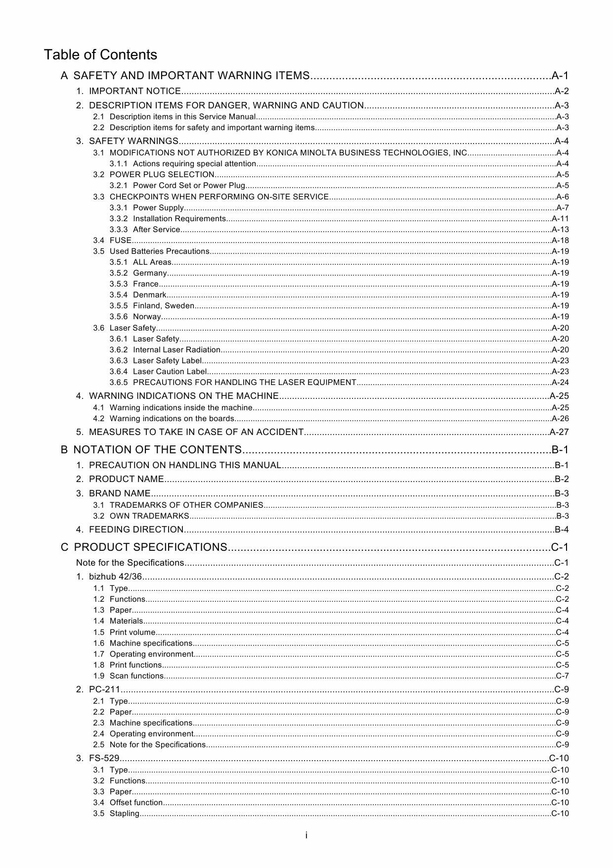 Konica-Minolta bizhub 42 36 Service Manual-2